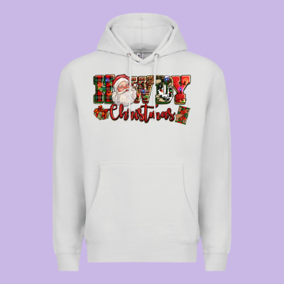 Howdy Christmas Santa Premium Hoodie Designed By Nancycooperartshop