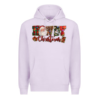 Lilac Howdy Christmas Santa Premium Hoodie - NancyCooperArtShop