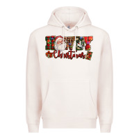 Pale Pink Howdy Christmas Santa Premium Hoodie - NancyCooperArtShop