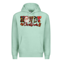 Seafoam Howdy Christmas Santa Premium Hoodie - NancyCooperArtShop