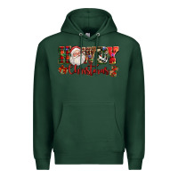 Sports Green Howdy Christmas Santa Premium Hoodie - NancyCooperArtShop