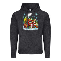 Vintage Black christmas polar express santa Vintage Hoodie - Zillion Design Studio