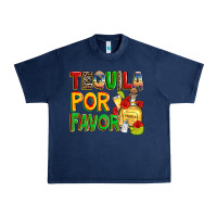 Navy tequila por favor Urban Heavy Tee - Zillion Design Studio