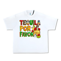 White tequila por favor Urban Heavy Tee - Zillion Design Studio