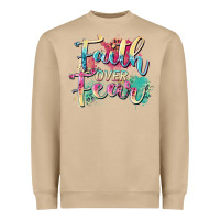 Mushroom faith over fear Heavyweight Sweatshirt - Zillion Design Studio