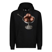 Black Chocolate ice cream Premium Hoodie - AdoDesignShop