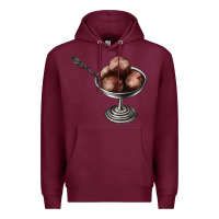 Burgundy Chocolate ice cream Premium Hoodie - AdoDesignShop
