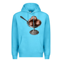 Ocean Blue Chocolate ice cream Premium Hoodie - AdoDesignShop