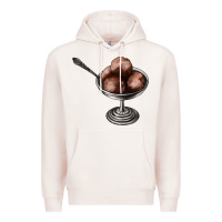Pale Pink Chocolate ice cream Premium Hoodie - AdoDesignShop