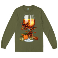 Army Green Thanksgiving Fall Long Sleeve Tee - FaDigitalArtStudio