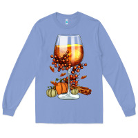 Colony Blue Thanksgiving Fall Long Sleeve Tee - FaDigitalArtStudio