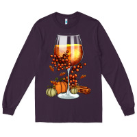 Plum Thanksgiving Fall Long Sleeve Tee - FaDigitalArtStudio