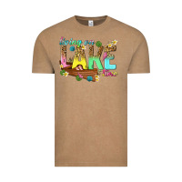 Vintage Coffee living on lake time Vintage Tee - texasbilliewilder