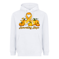 White childhood cancer awareness month harvesting hope Heavyweight Hoodie - Jasminsmagicworld