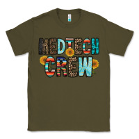 Army Green medtech crew Classic Tee - RacoonDesign