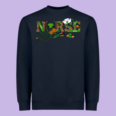 Heavyweight Sweatshirt St. Patrick's Day Nurse