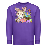 Purple easter bunny Premium Sweatshirt - MaliasSmallBusiness