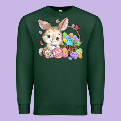 Easter Bunny Premium Sweatshirt Designed By Maliassmallbusiness