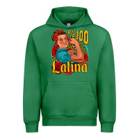 Emerald hundred percent latina strong woman Urban Hoodie - Jasminsmagicworld