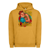 Pigment Peanut Butter hundred percent latina strong woman Urban Hoodie - Jasminsmagicworld