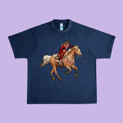 Christmas Cowgirl Urban Heavy Tee Designed By Ranaportraitstore