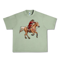 Oil Green christmas cowgirl Urban Heavy Tee - RanaPortraitStore