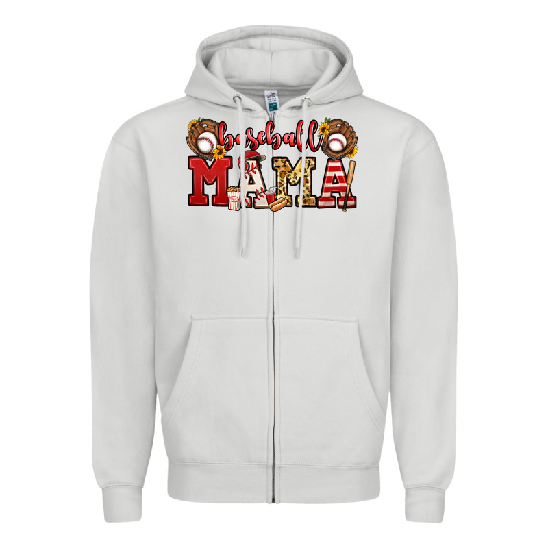 Baseball Mama Zipper Hoodie by Jasminsmagicworld | Teevron