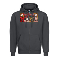Smoke baseball mama Zipper Hoodie - Jasminsmagicworld