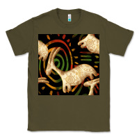 Army Green african ethnic animal seamless pattern Classic Tee - BundleAndBundleShop