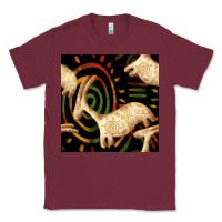 Burgundy african ethnic animal seamless pattern Classic Tee - BundleAndBundleShop