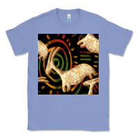 Colony Blue african ethnic animal seamless pattern Classic Tee - BundleAndBundleShop