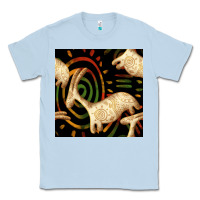 Dusty Blue african ethnic animal seamless pattern Classic Tee - BundleAndBundleShop