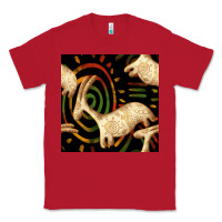 Red african ethnic animal seamless pattern Classic Tee - BundleAndBundleShop
