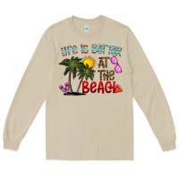 Mushroom life is better at the beach Long Sleeve Tee - CowhideDigitalArt