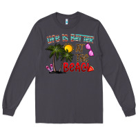 Smoke life is better at the beach Long Sleeve Tee - CowhideDigitalArt