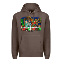 Coffee Love Came  Down Luke 2 11 Premium Hoodie - MaliasSmallBusiness