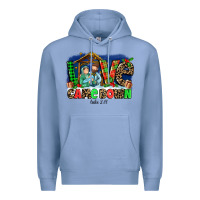 Colony Blue Love Came  Down Luke 2 11 Premium Hoodie - MaliasSmallBusiness