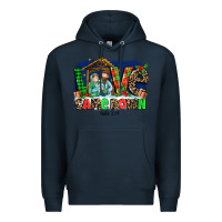 Navy Love Came  Down Luke 2 11 Premium Hoodie - MaliasSmallBusiness