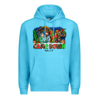 Ocean Blue Love Came  Down Luke 2 11 Premium Hoodie - MaliasSmallBusiness