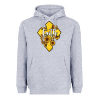 Heather Grey faith childhood cancer Heavyweight Hoodie - Jasminsmagicworld