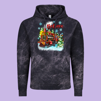 Vintage Hoodie christmas polar express believe