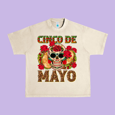 Cinco De Mayo Urban Heavy Tee Designed By Texasbilliewilder