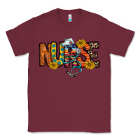 Burgundy nurse western Classic Tee - RacoonDesign