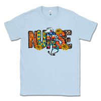 Dusty Blue nurse western Classic Tee - RacoonDesign