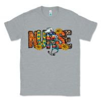 Heather Grey nurse western Classic Tee - RacoonDesign