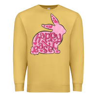 Antique Gold happy easter rabbit Premium Sweatshirt - MaliasSmallBusiness