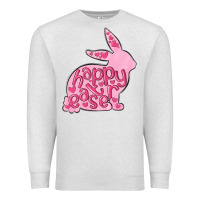 Oatmeal Heather happy easter rabbit Premium Sweatshirt - MaliasSmallBusiness