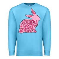 Ocean Blue happy easter rabbit Premium Sweatshirt - MaliasSmallBusiness