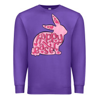 Purple happy easter rabbit Premium Sweatshirt - MaliasSmallBusiness