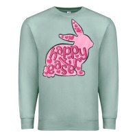 Seafoam happy easter rabbit Premium Sweatshirt - MaliasSmallBusiness